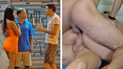 Jovem casal brasileiro é convencido a fazer sexo a três com um gringo (final inesperado!) video